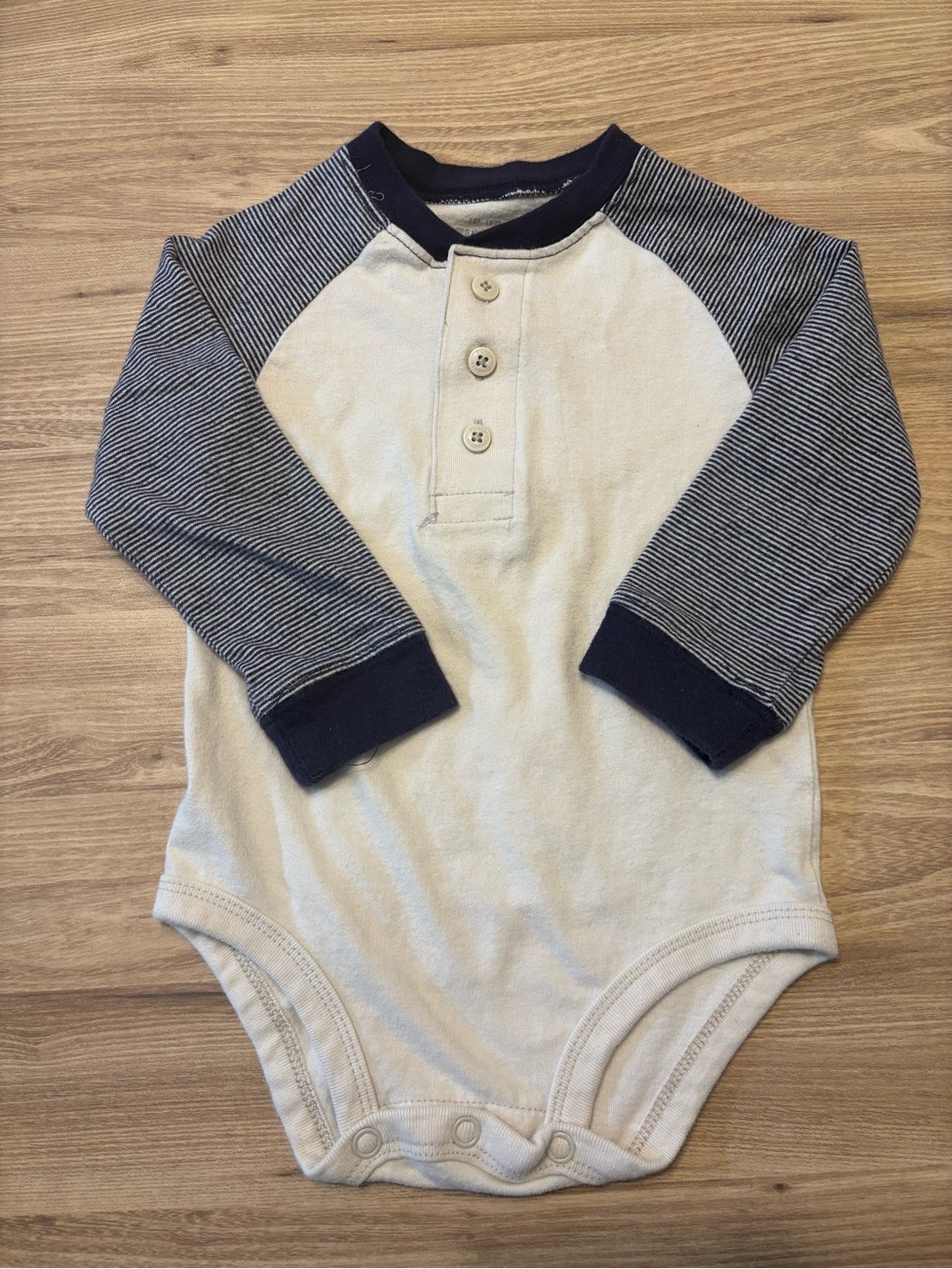 OshKosh long-sleeve henley onesie 18M